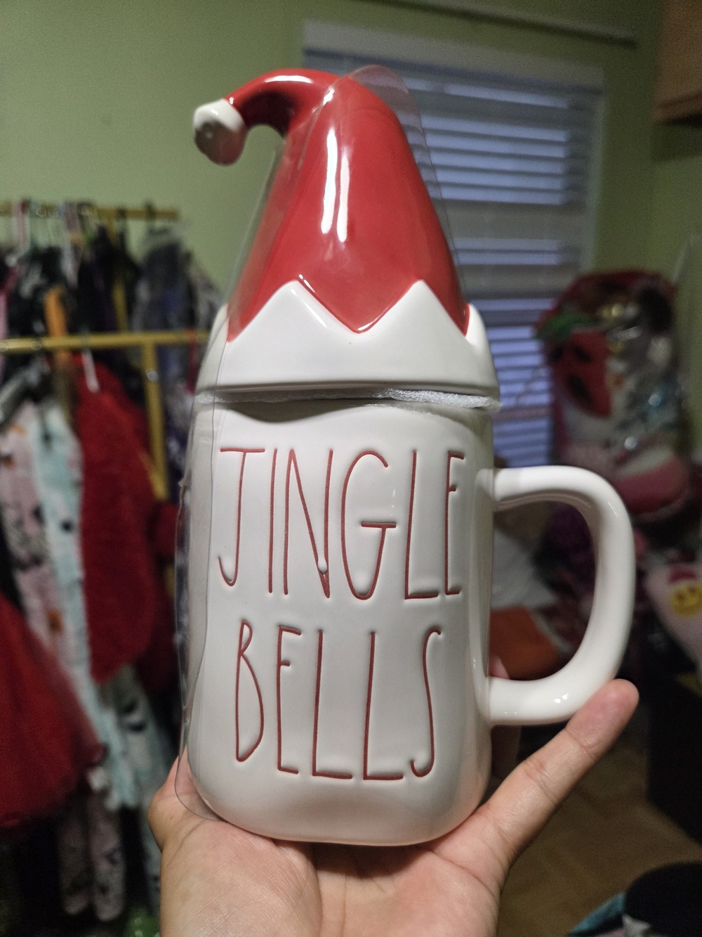 Rae Dunn 'Jingle Bells' Holiday Ceramic Mug